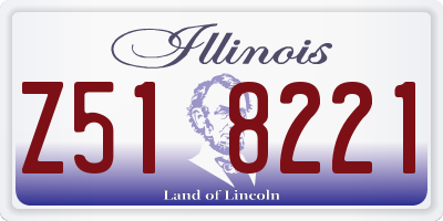 IL license plate Z518221