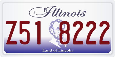 IL license plate Z518222