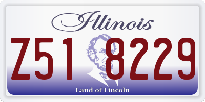 IL license plate Z518229