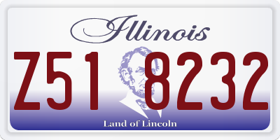 IL license plate Z518232