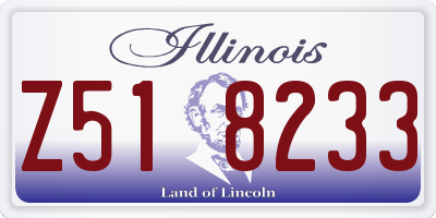 IL license plate Z518233