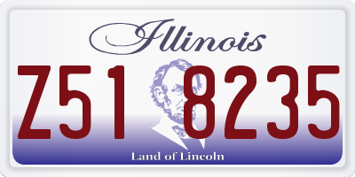 IL license plate Z518235