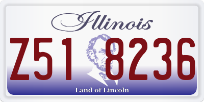 IL license plate Z518236