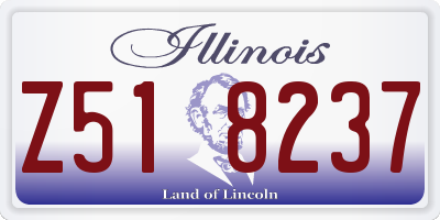 IL license plate Z518237