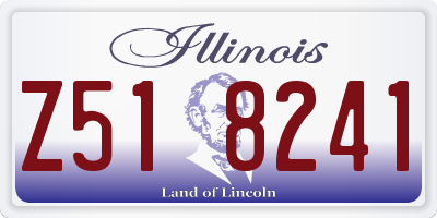 IL license plate Z518241