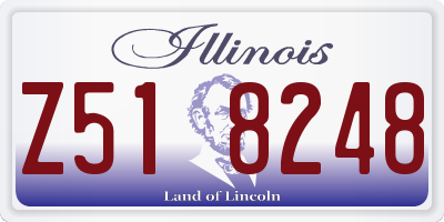 IL license plate Z518248