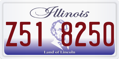 IL license plate Z518250