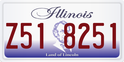 IL license plate Z518251