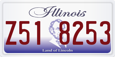 IL license plate Z518253