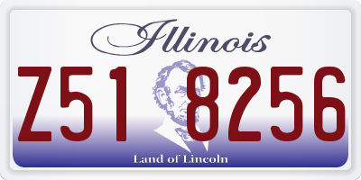IL license plate Z518256