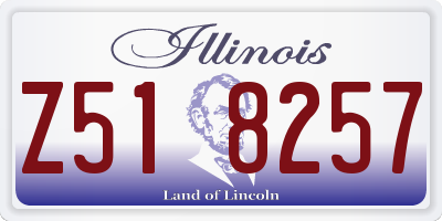 IL license plate Z518257