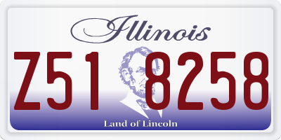 IL license plate Z518258