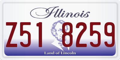 IL license plate Z518259