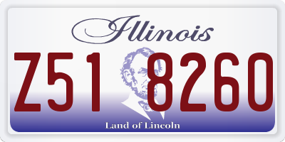 IL license plate Z518260