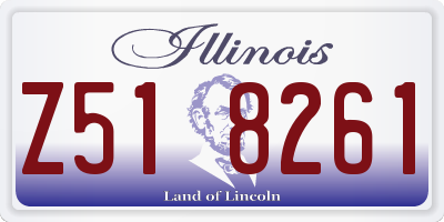 IL license plate Z518261
