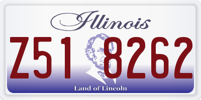 IL license plate Z518262