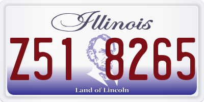 IL license plate Z518265