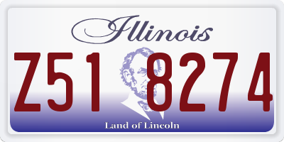 IL license plate Z518274
