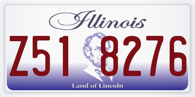 IL license plate Z518276