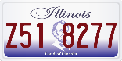 IL license plate Z518277