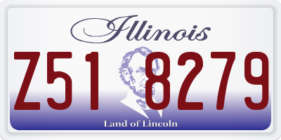 IL license plate Z518279