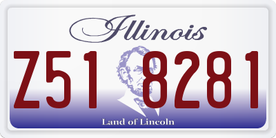 IL license plate Z518281