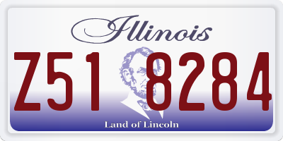 IL license plate Z518284