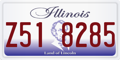 IL license plate Z518285