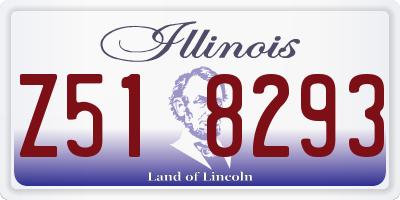 IL license plate Z518293