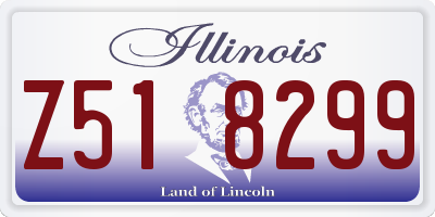 IL license plate Z518299