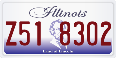 IL license plate Z518302