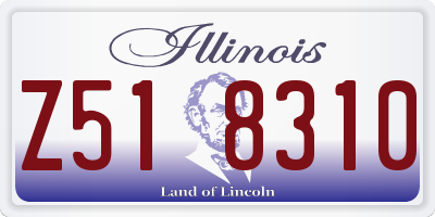 IL license plate Z518310