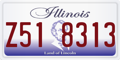 IL license plate Z518313