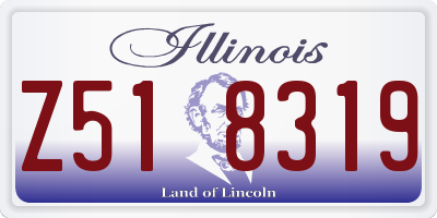 IL license plate Z518319