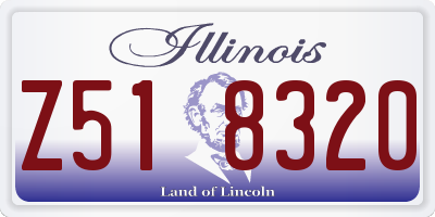 IL license plate Z518320