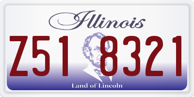 IL license plate Z518321