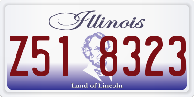 IL license plate Z518323
