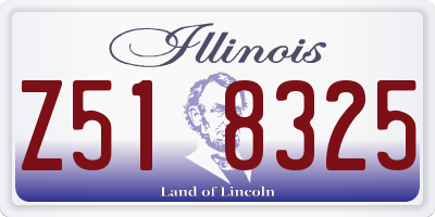 IL license plate Z518325