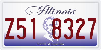 IL license plate Z518327