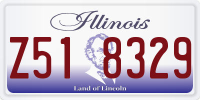 IL license plate Z518329