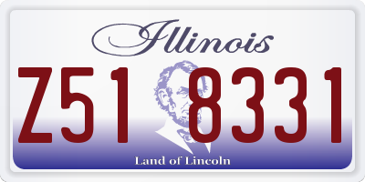 IL license plate Z518331