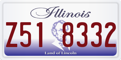 IL license plate Z518332