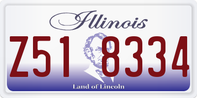 IL license plate Z518334