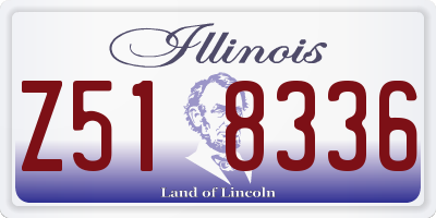 IL license plate Z518336
