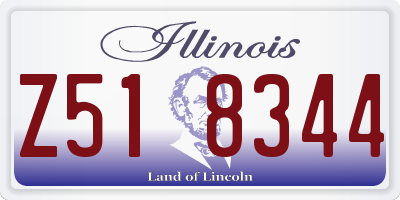 IL license plate Z518344