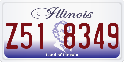 IL license plate Z518349