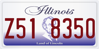 IL license plate Z518350