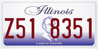 IL license plate Z518351