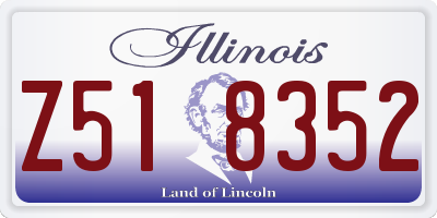 IL license plate Z518352