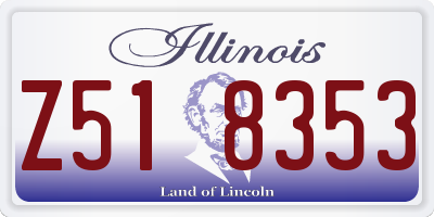 IL license plate Z518353